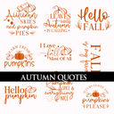 Autumn Quotes- UVDTF Decal sheets- 6 styles