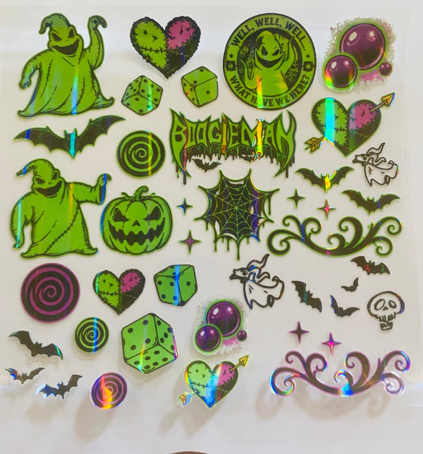 #163 oogie torn pages holographic ( 3 varrients )