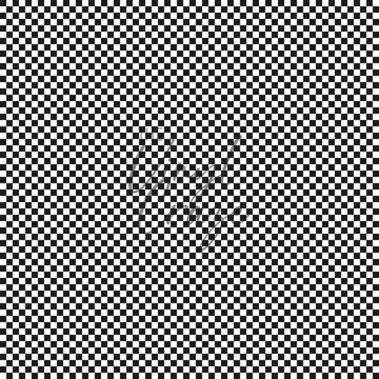 Black And White Checker - Adhesive Vinyl Sheets