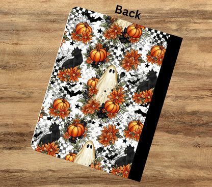 Spooky Ghost vinyl composition notebook wrap