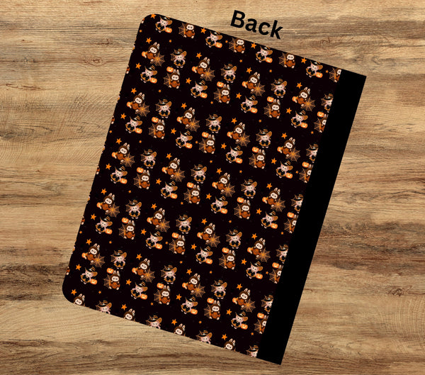 Spooky Labubu vinyl composition notebook wrap