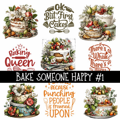 Bake someone happy Collection UV Decal sheets 2 to choose from