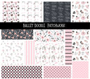 Ballet UV DTF Doodle Patchwork Set