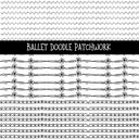 Ballet UV DTF Doodle Patchwork Set