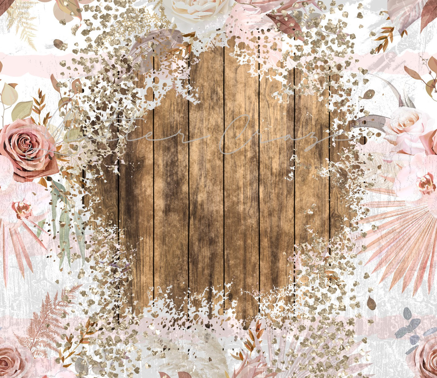 Barnwood Floral - Adhesive Vinyl Wrap