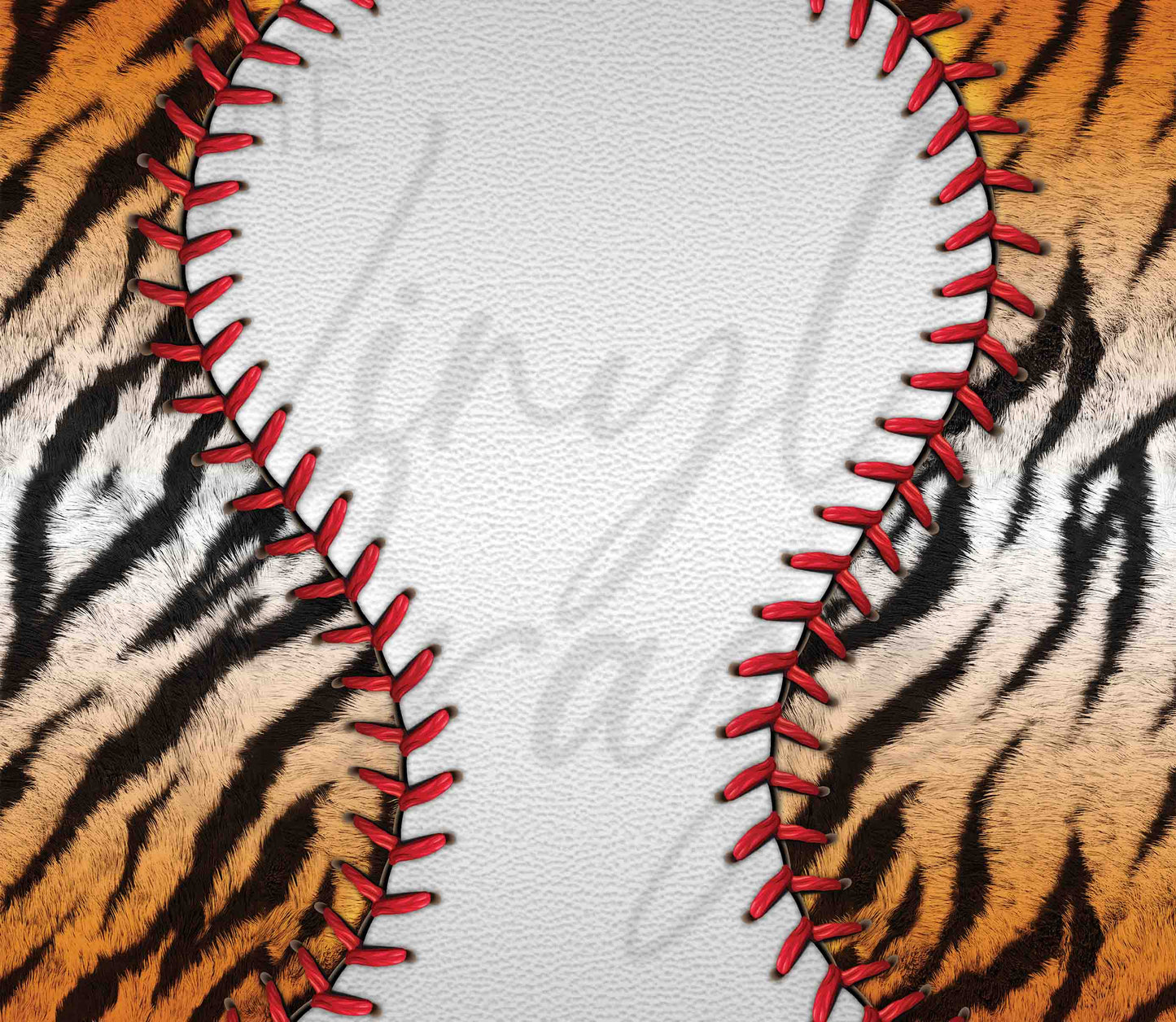 Baseball Tiger - Adhesive Vinyl Wrap