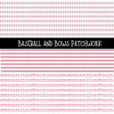 Baseball and Bows Doodle Patchwork Set