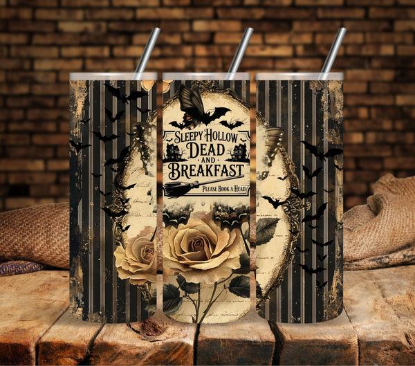 Dead and Breakfast vinyl tumbler wraps