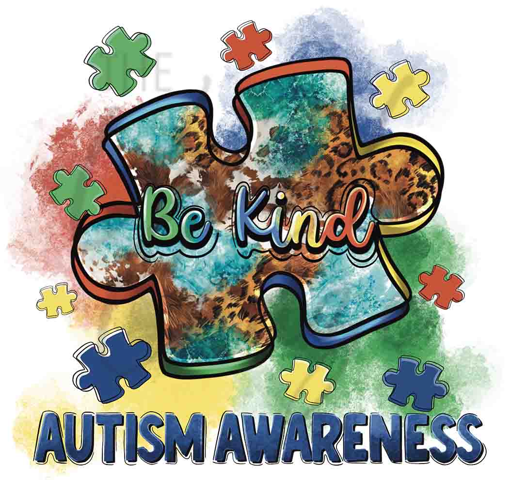 Be Kind Autism - UV DTF Decal