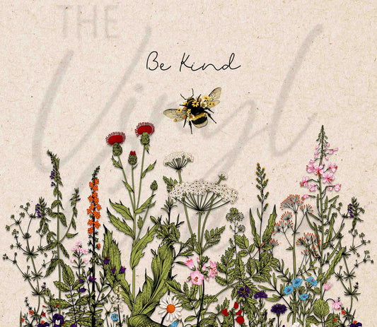 Be Kind Wildflowers - Adhesive Vinyl Wrap