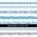 Beach Borders- Uv Dtf Decal Sheet