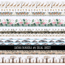 Safari Borders- Uv Dtf Decal Sheet