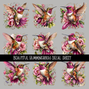 Beautiful hummingbirds - UV DTF Decal sheets
