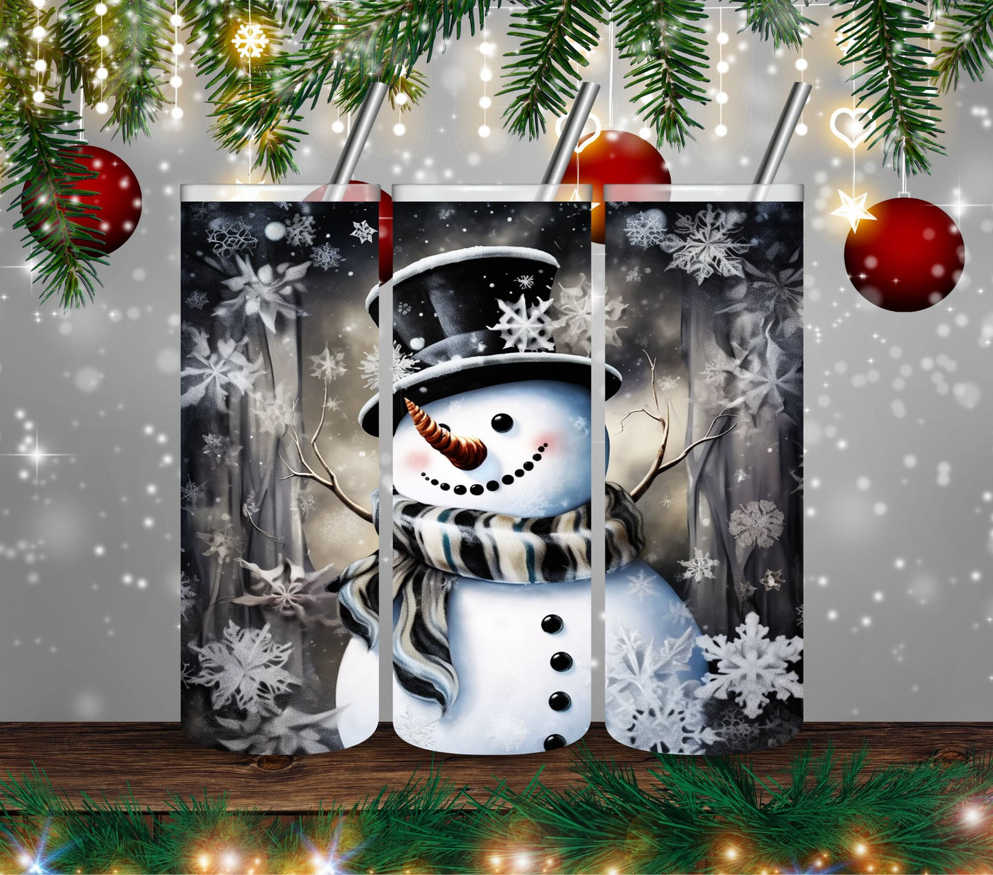 Beautiful Snowman - Adhesive Vinyl Wrap