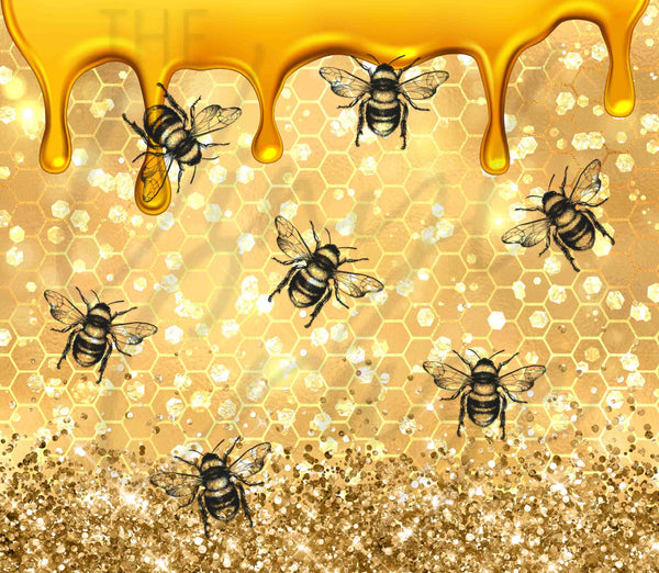 Bee Drip - Adhesive Vinyl Wrap