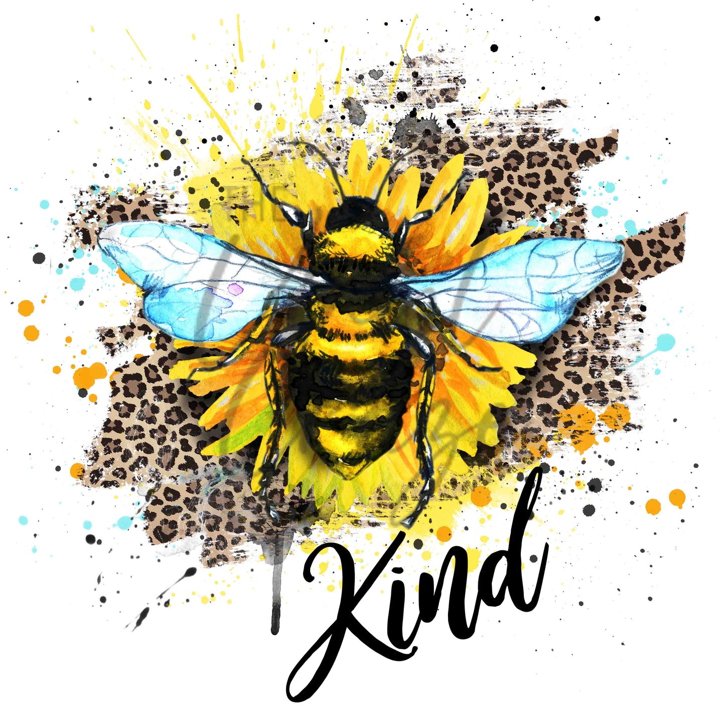 Bee Kind Sunflower - UV DTF Decal