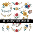 Be our Guest Torn Pages UV DTF Decal sheets 4 Designs available