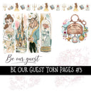 Be our Guest Torn Pages UV DTF Decal sheets 4 Designs available