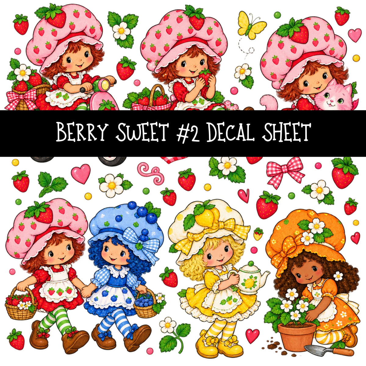 Berry Sweet UV DTF Decal sheets 11 Designs available