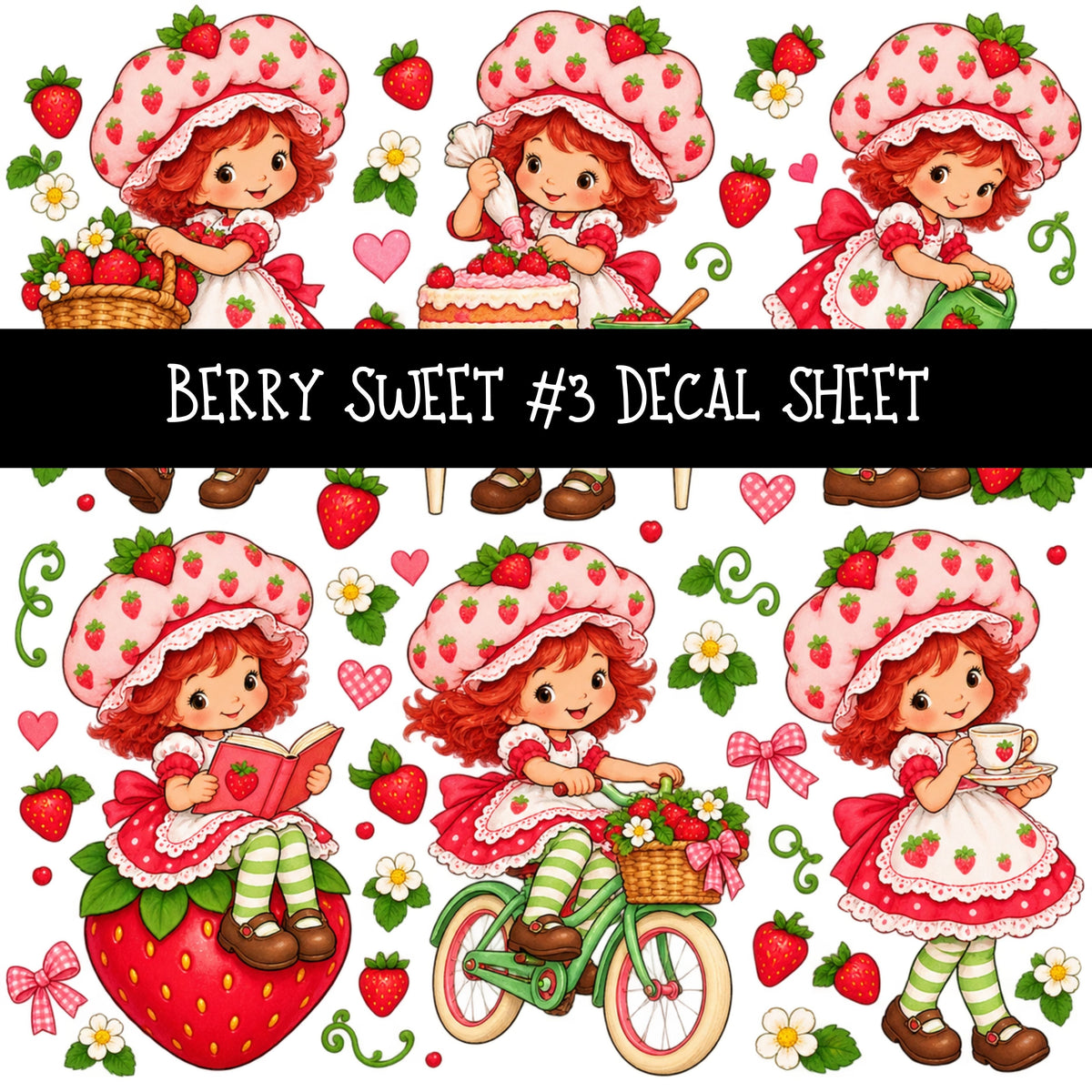 Berry Sweet UV DTF Decal sheets 11 Designs available