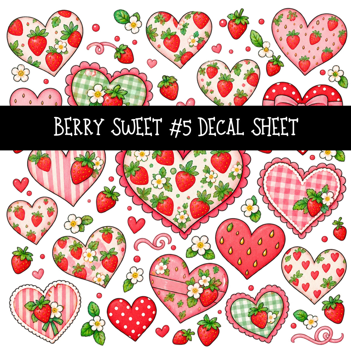 Berry Sweet UV DTF Decal sheets 11 Designs available