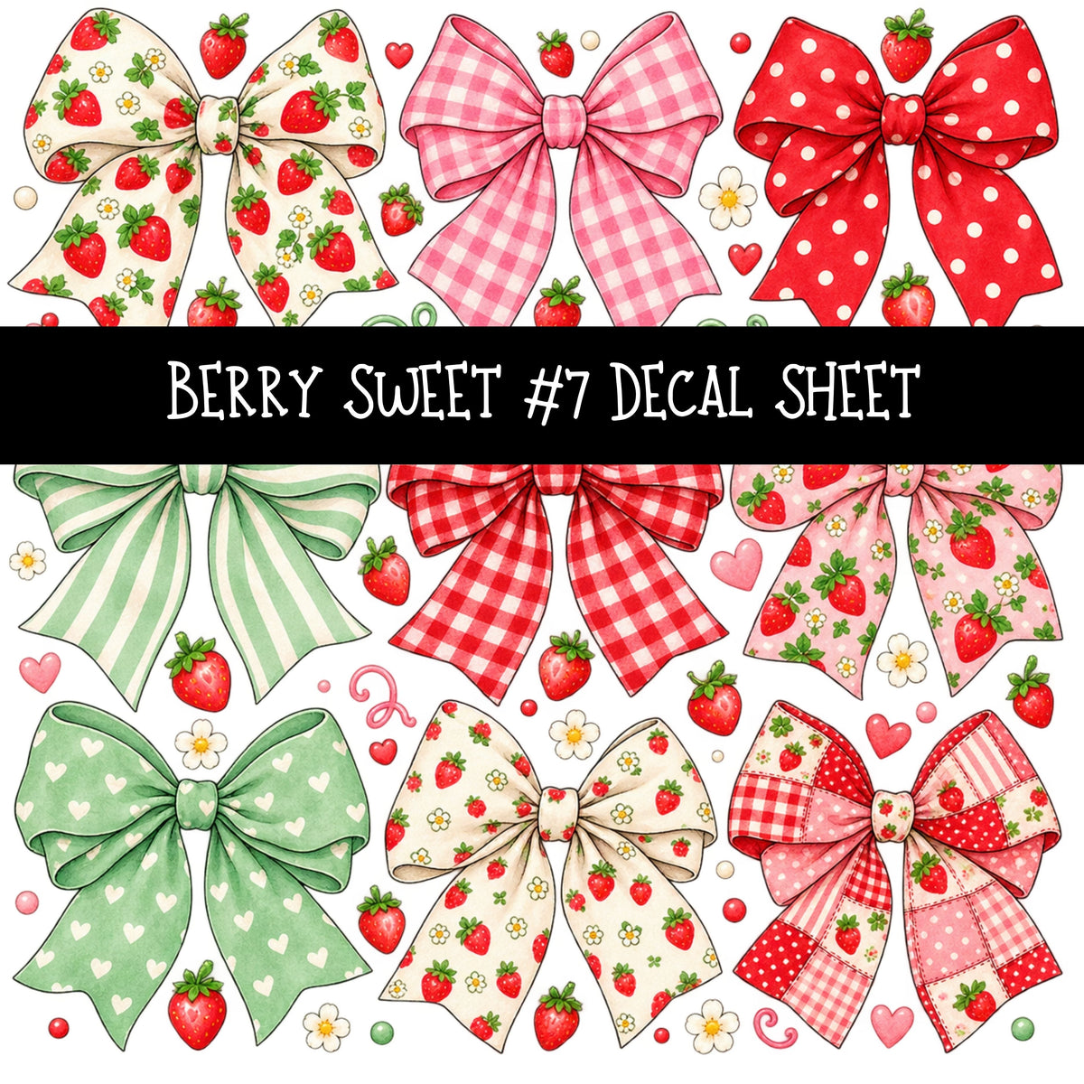 Berry Sweet UV DTF Decal sheets 11 Designs available