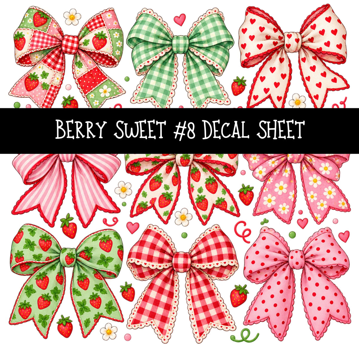 Berry Sweet UV DTF Decal sheets 11 Designs available