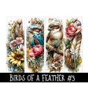Birds of a Feather Panels- UV DTF Decal sheet 5 Design sheets 2 sizes