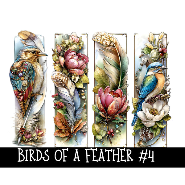 Birds of a Feather Panels- UV DTF Decal sheet 5 Design sheets 2 sizes