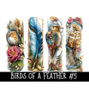 Birds of a Feather Panels- UV DTF Decal sheet 5 Design sheets 2 sizes