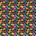 Black Background Colorful Pumpkins - Adhesive Vinyl Sheets