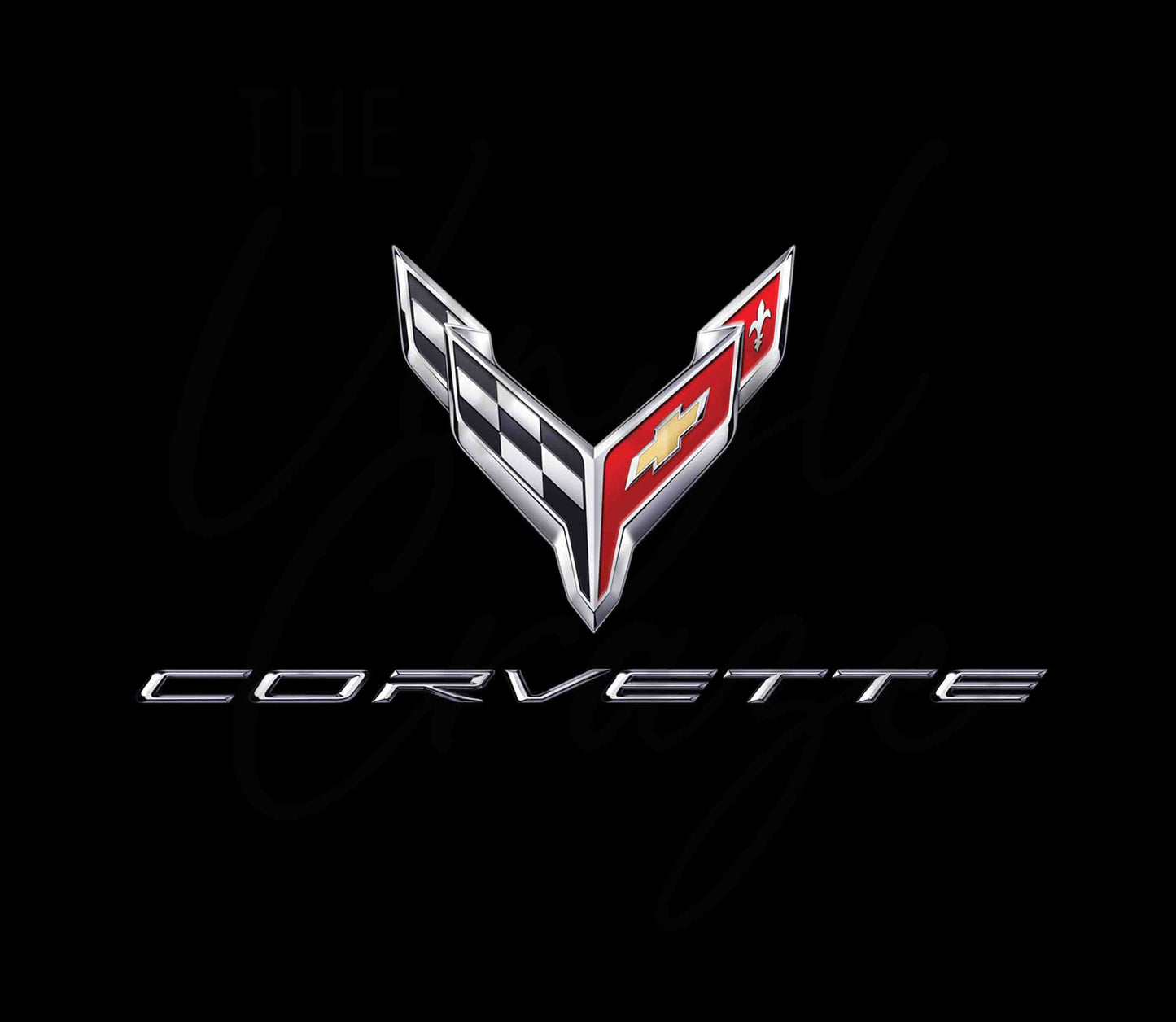 Black Corvette - Adhesive Vinyl Wrap