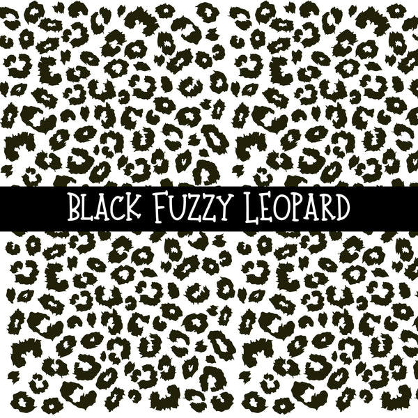 Fuzzy Leopard UV DTF Decal sheets 8 color Options