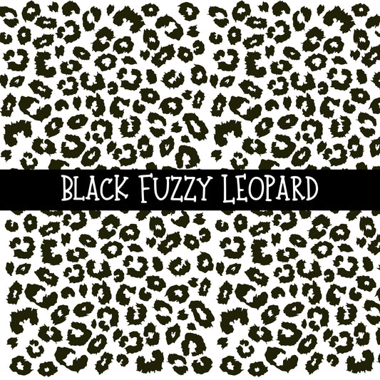Fuzzy Leopard UV DTF Decal sheets 8 color Options