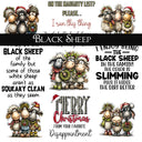 Black sheep UV DTF Decal Sheets