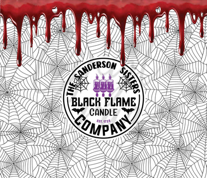 Spider Web Candle - Adhesive Vinyl Wrap