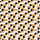 Black, Gold, Pink And White Hexagons - Adhesive Vinyl Sheets