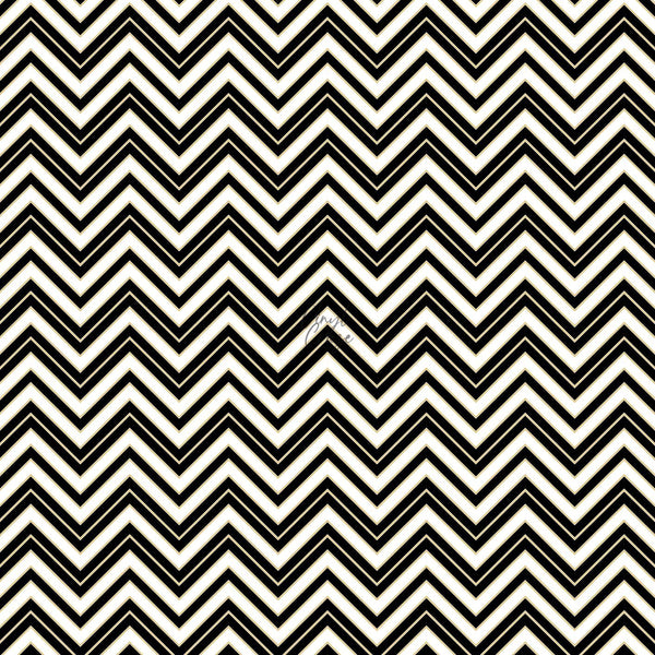 Black, White And Gold Tangram - Adhesive Vinyl Sheets