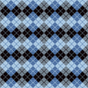 Black And Blue Argyle - Adhesive Vinyl Sheets