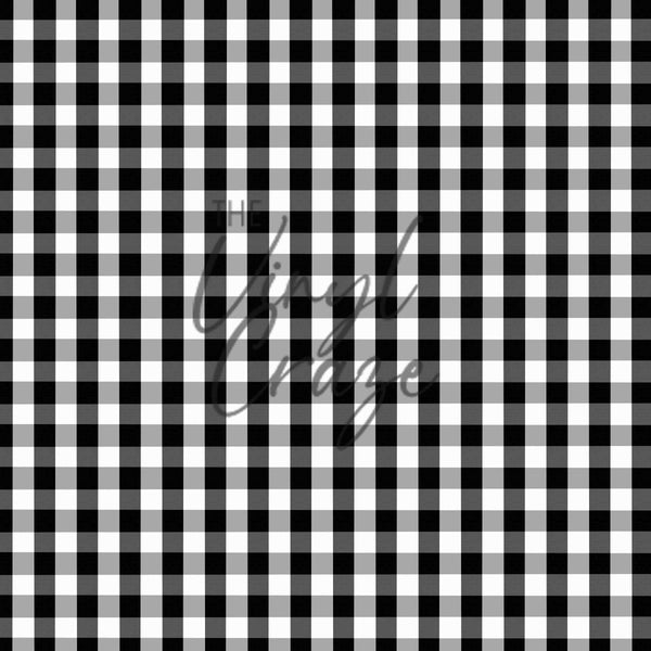 Black Plaid - Adhesive Vinyl sheets