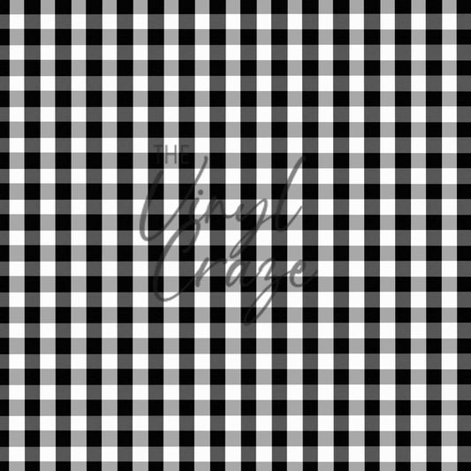 Black Plaid - Adhesive Vinyl sheets