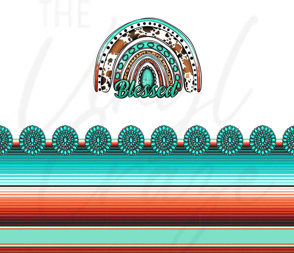 Blessed Serape Wrap - Adhesive Vinyl Wrap and 12x12 sheets