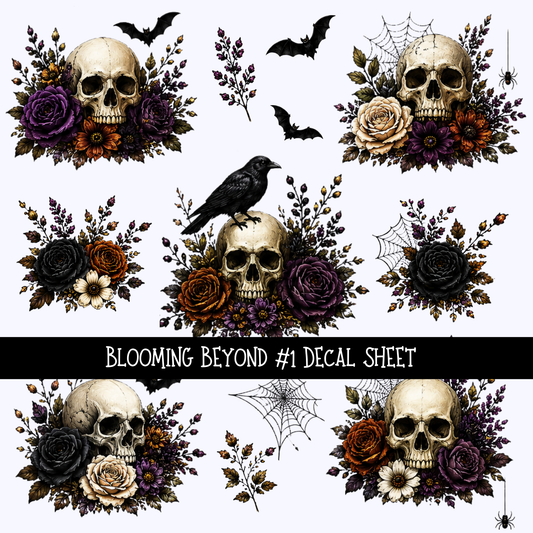 Blooming Beyond - UV DTF Decal sheet 2 varriants
