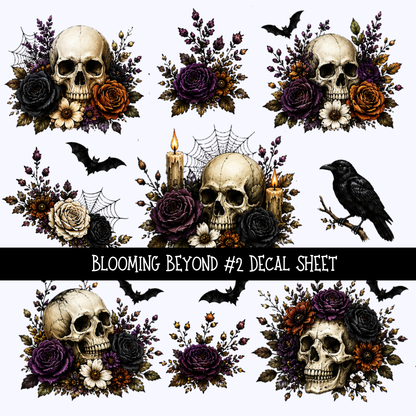 Blooming Beyond - UV DTF Decal sheet 2 varriants