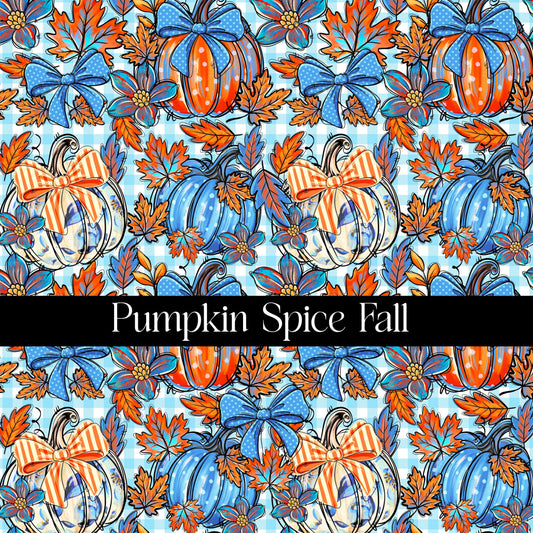 Pumpkin Spice Fall 12x12 vinyl sheet