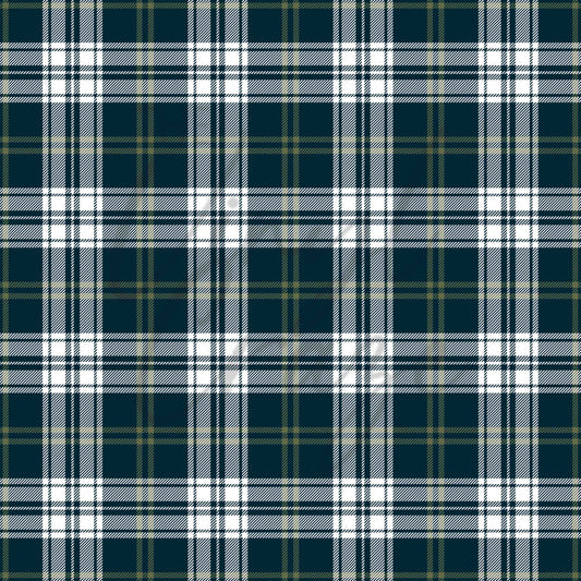 Blue Green Plaid - Adhesive Vinyl Sheets