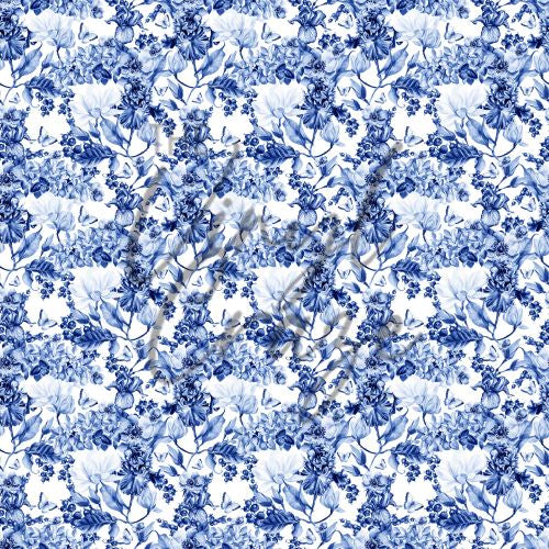 Blue Hydrangea Butterflies - Adhesive Vinyl Sheets