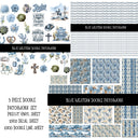 Blue Western Doodle Patchwork Set