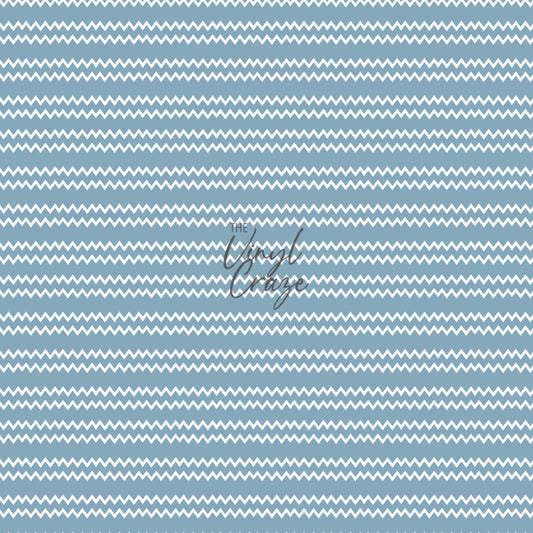 Blue And White Chevron - Adhesive Vinyl Sheets