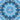 Blue Kaleidoscope - Adhesive Vinyl 12x12 Sheet